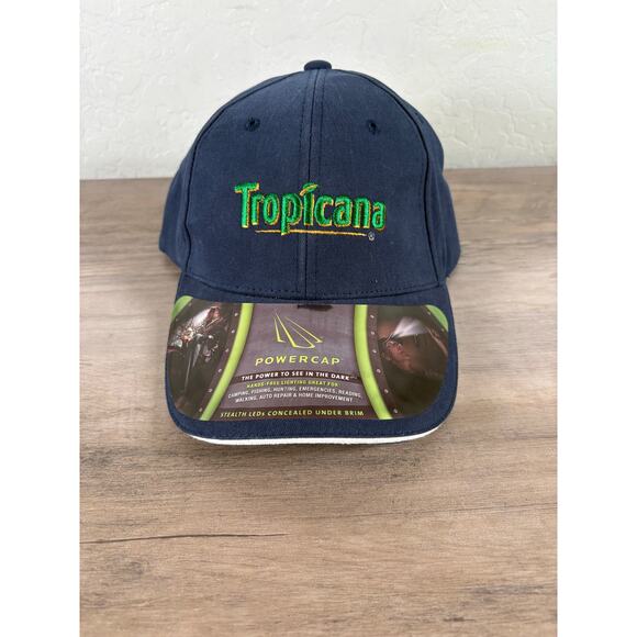Tropicana Powercap Lighted Blue Green Hat Cap NWOT- Lights Function - Picture 1 of 6